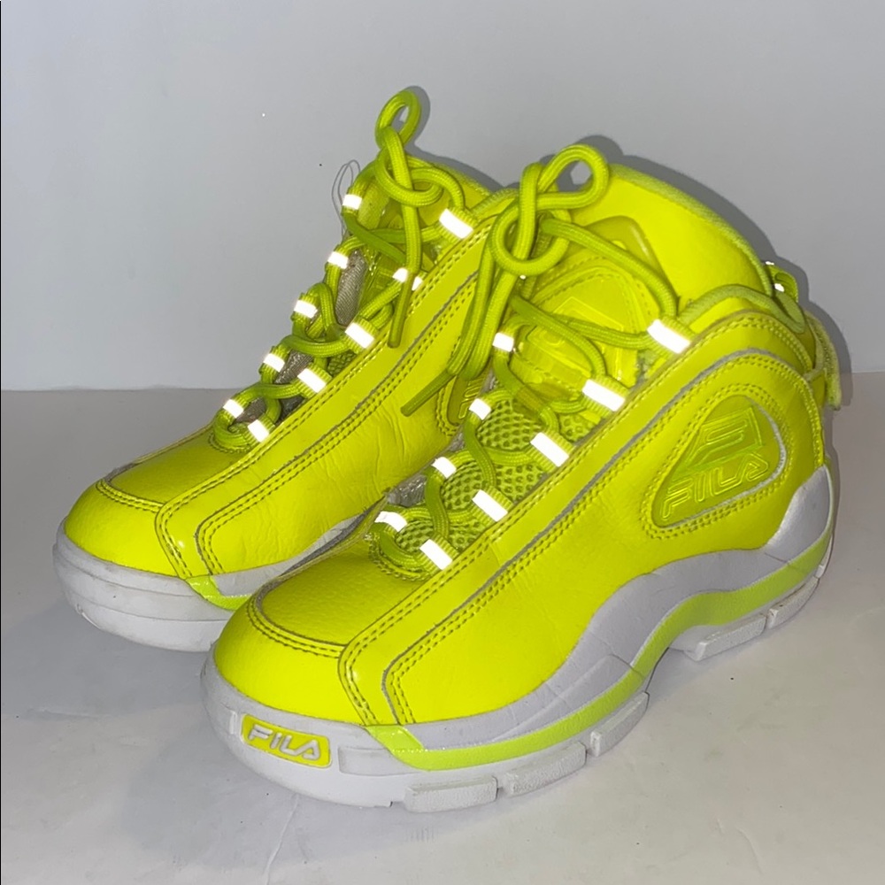 Fila Kids Grant Hill 2 'Safety Yellow' basketbal High-Top Sneakers